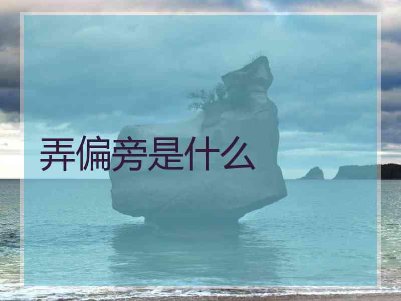 弄偏旁是什么