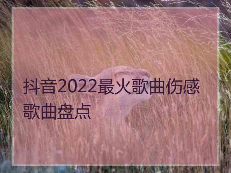 抖音2022最火歌曲伤感歌曲盘点