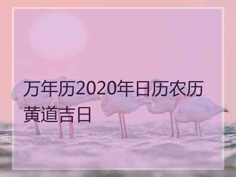 万年历2020年日历农历黄道吉日