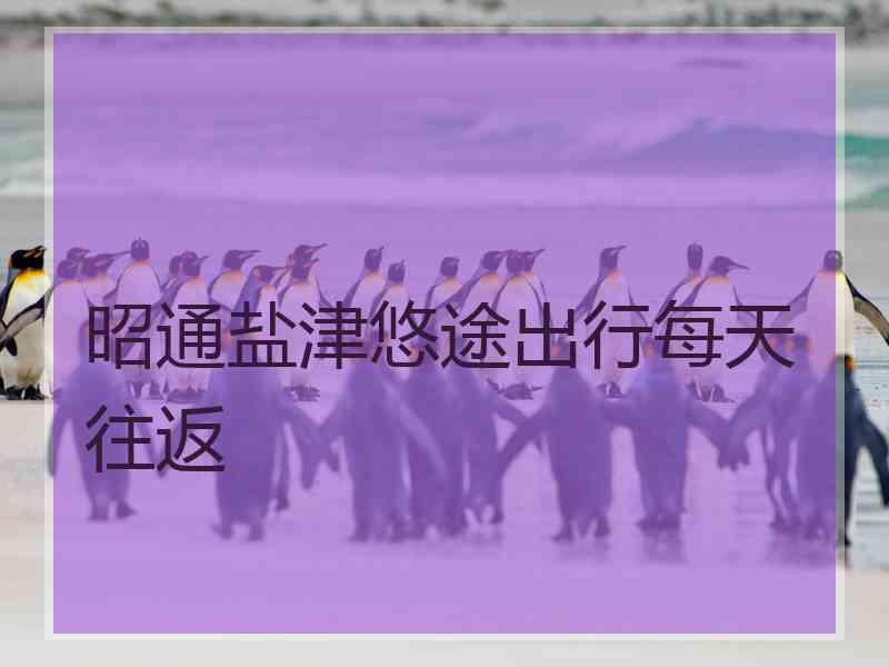 昭通盐津悠途出行每天往返