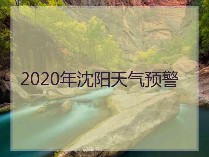 2020年沈阳天气预警