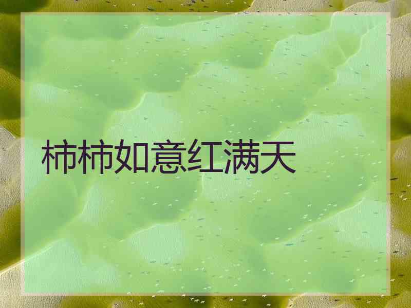 柿柿如意红满天