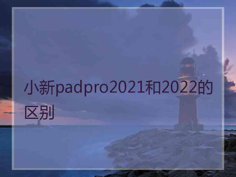小新padpro2021和2022的区别