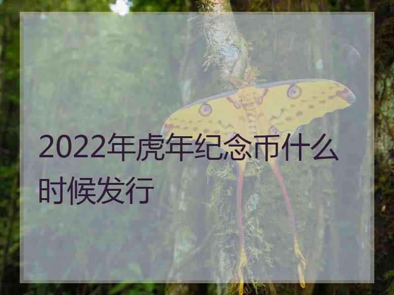 2022年虎年纪念币什么时候发行