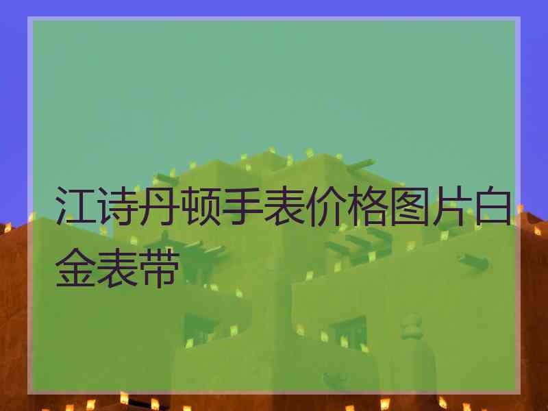 江诗丹顿手表价格图片白金表带