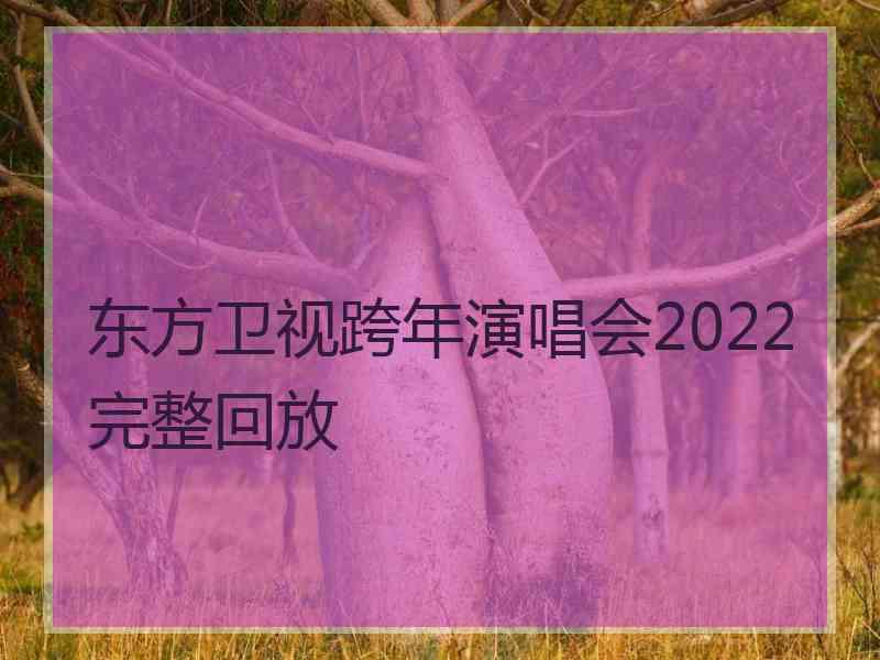 东方卫视跨年演唱会2022完整回放
