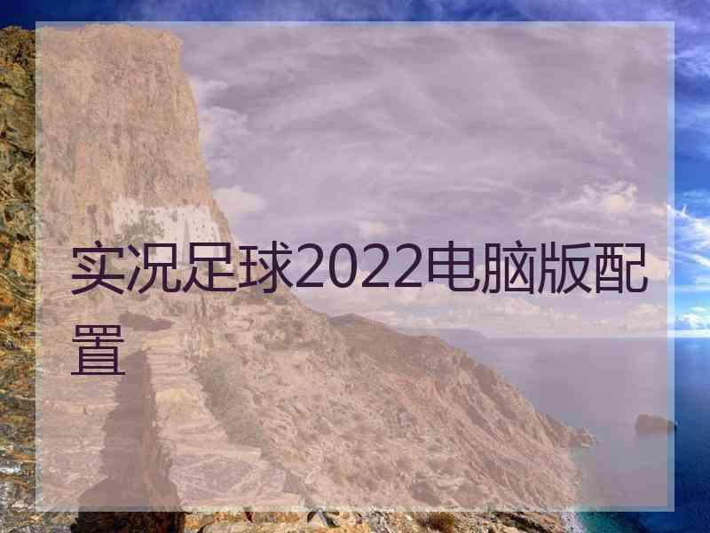 实况足球2022电脑版配置