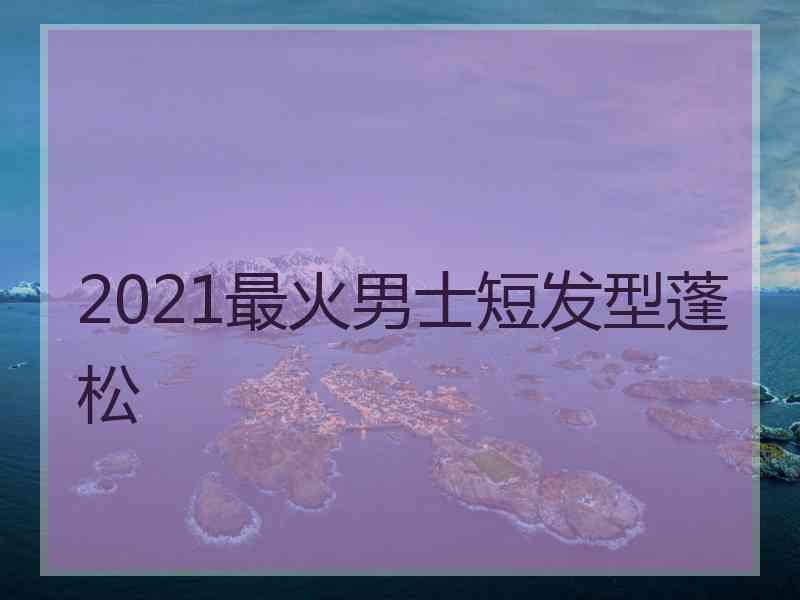 2021最火男士短发型蓬松