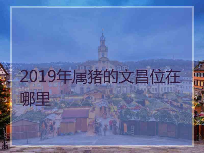 2019年属猪的文昌位在哪里
