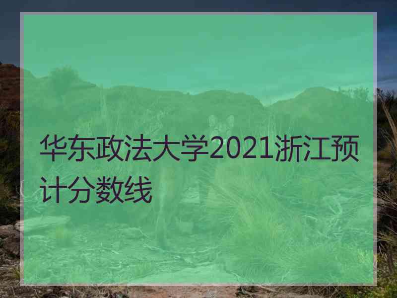 华东政法大学2021浙江预计分数线