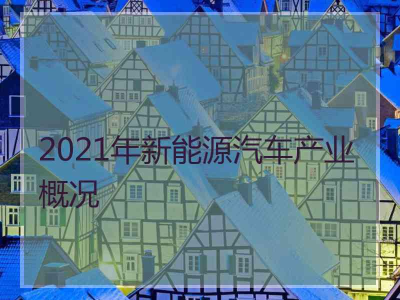 2021年新能源汽车产业概况