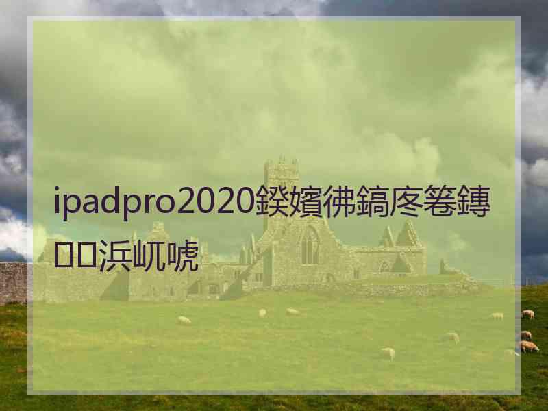 ipadpro2020鍨嬪彿鎬庝箞鏄浜屼唬
