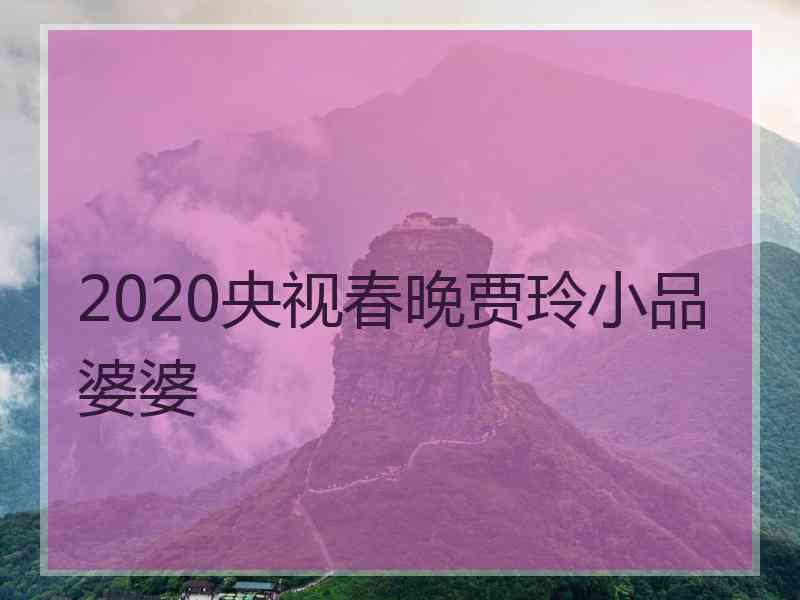 2020央视春晚贾玲小品婆婆