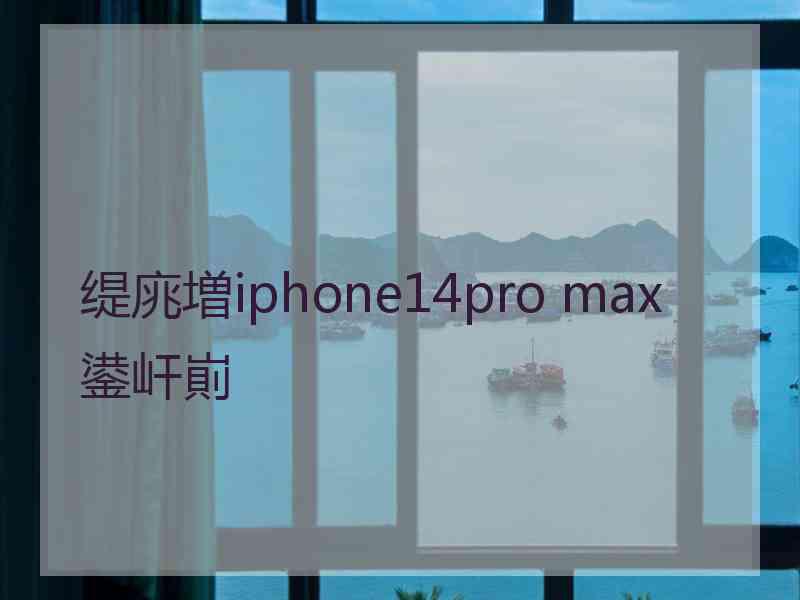 缇庣増iphone14pro max 鍙屽崱