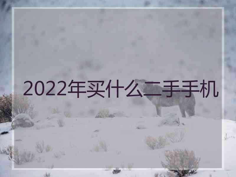 2022年买什么二手手机