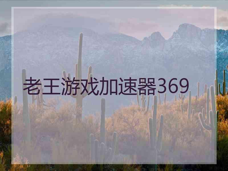 老王游戏加速器369