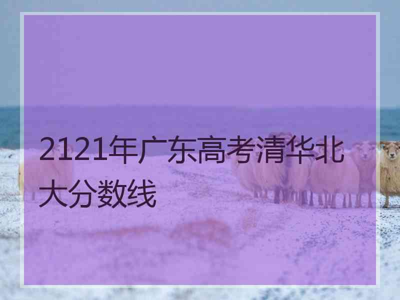 2121年广东高考清华北大分数线