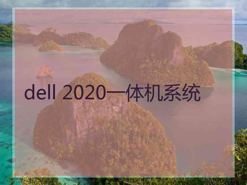dell 2020一体机系统