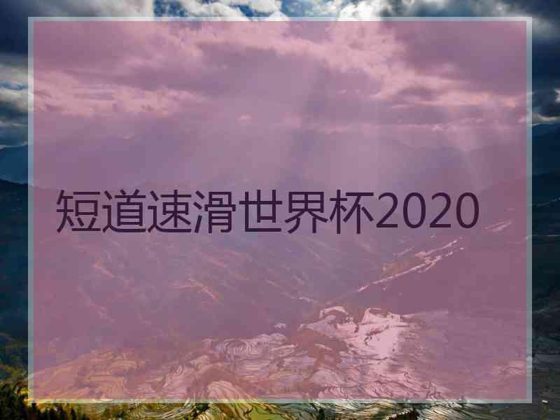 短道速滑世界杯2020
