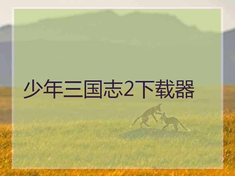 少年三国志2下载器