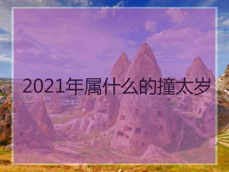 2021年属什么的撞太岁