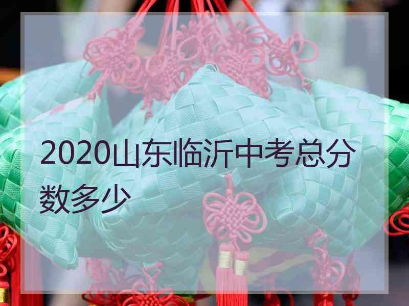 2020山东临沂中考总分数多少