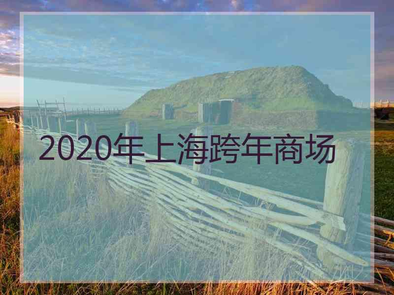2020年上海跨年商场