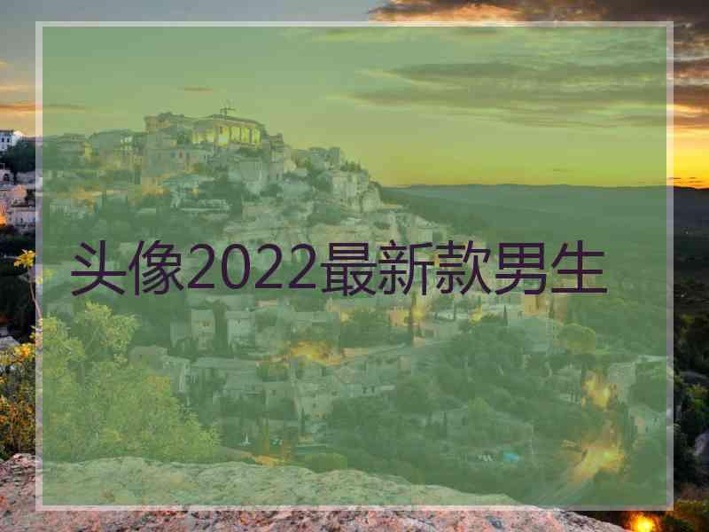 头像2022最新款男生