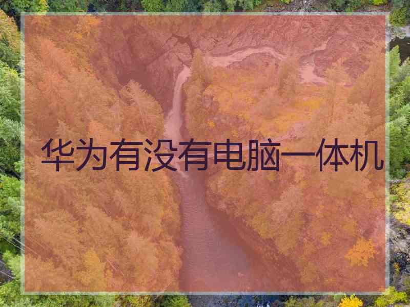 华为有没有电脑一体机