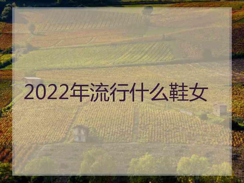 2022年流行什么鞋女