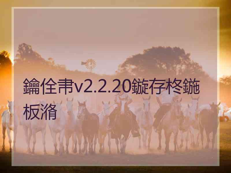 鑰佺帇v2.2.20鏇存柊鍦板潃