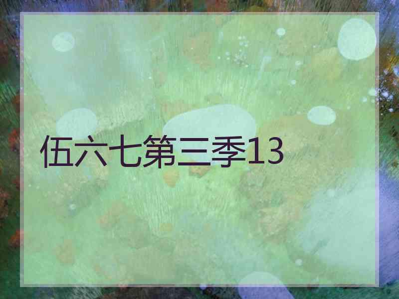 伍六七第三季13