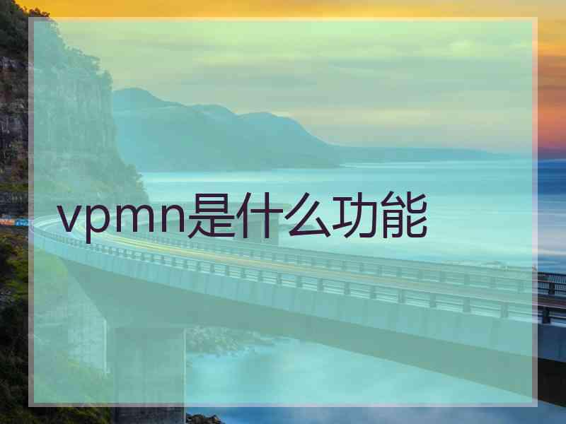 vpmn是什么功能