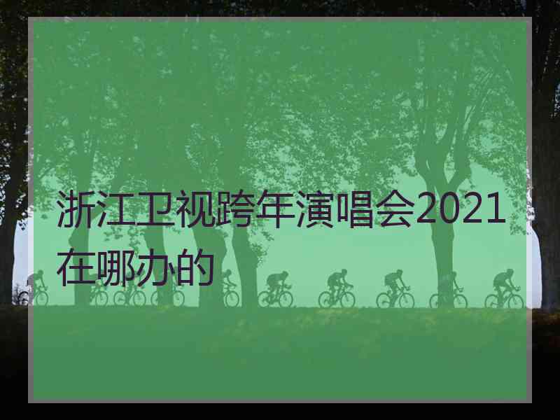 浙江卫视跨年演唱会2021在哪办的