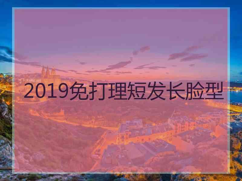 2019免打理短发长脸型
